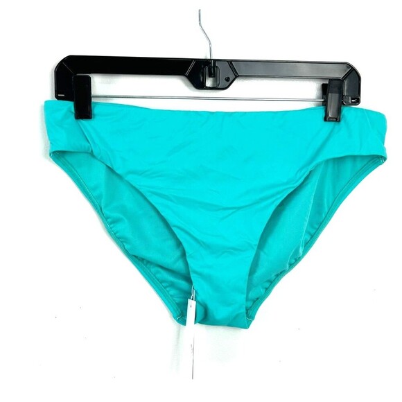 New Bleu Rod Beattie Women Sz 10 Blue Green Ruched Back Swimsuit Bikini Bottoms - Picture 1 of 12